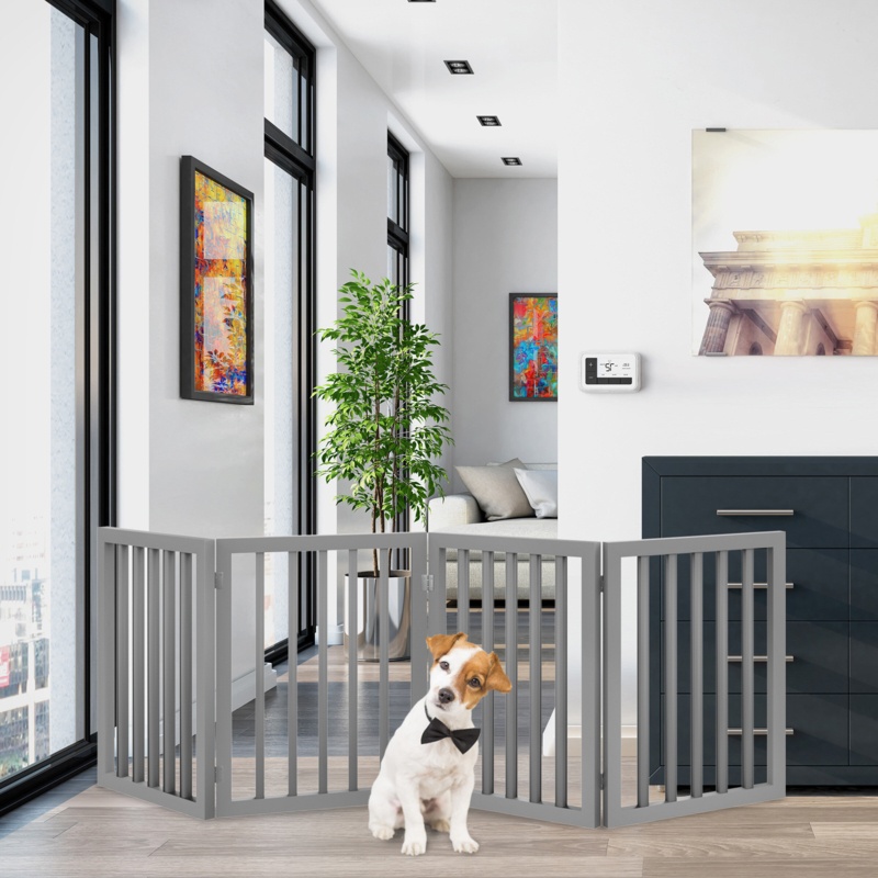 4-Panel Free Standing Pet Gate