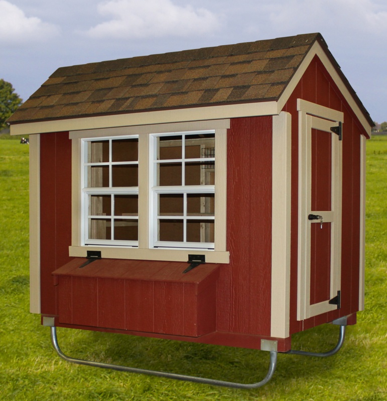 44.4 Square Feet Chicken Coop with Nesting Box