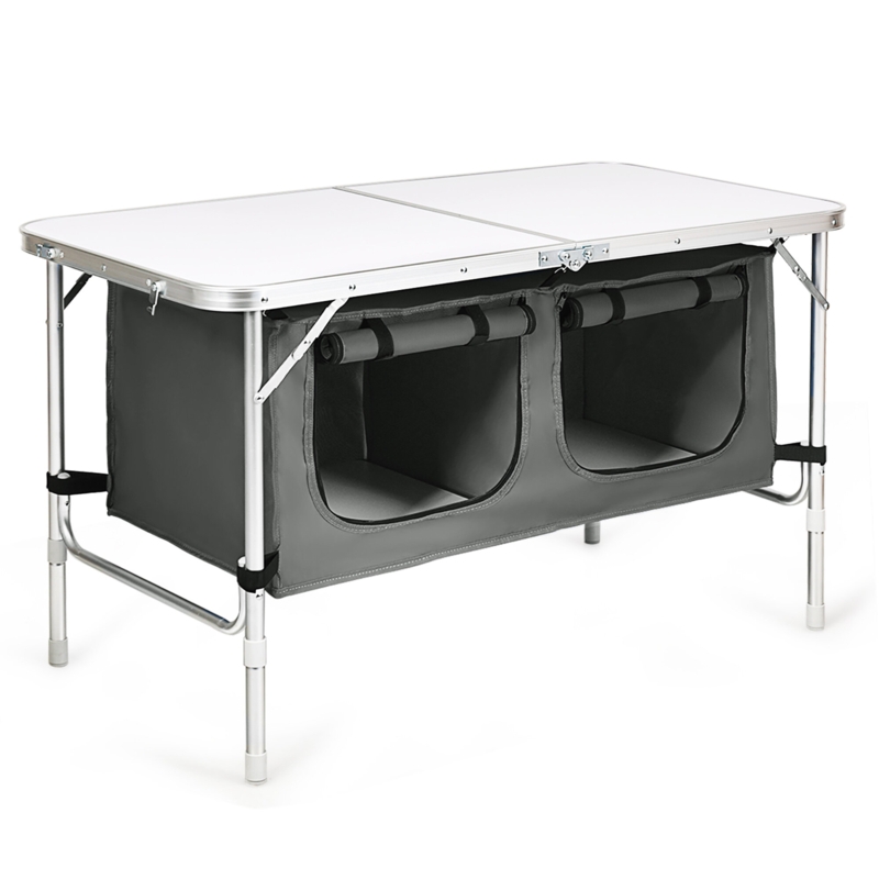 Portable Camping Table with Storage Organizer