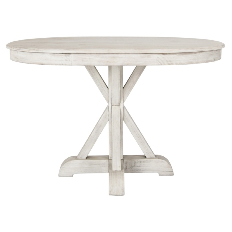 47'' Solid Wood Pedestal Dining Table