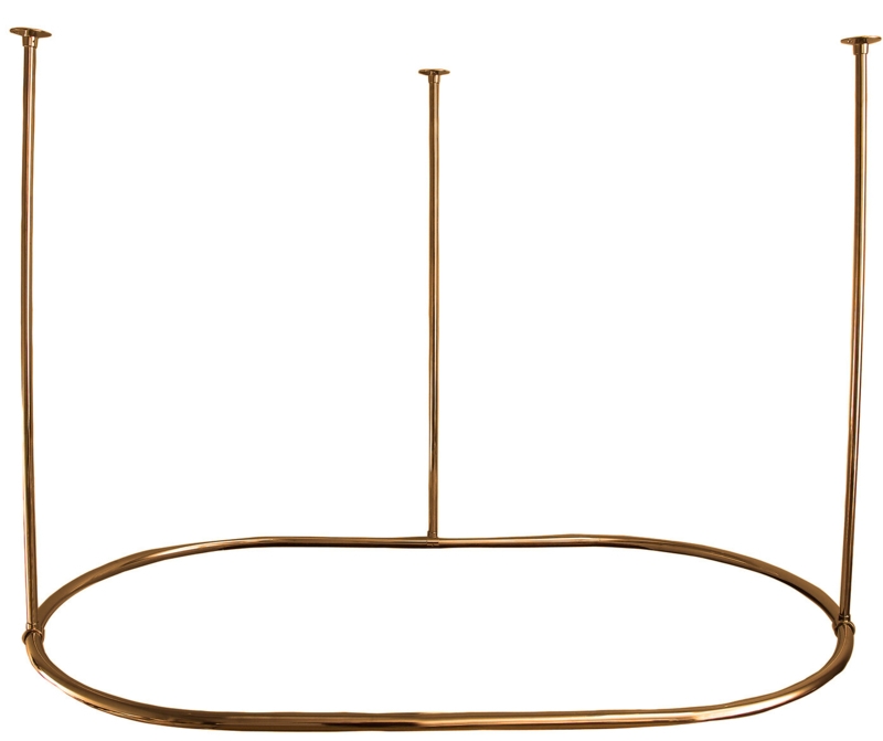 "D" Shaped Shower Rod