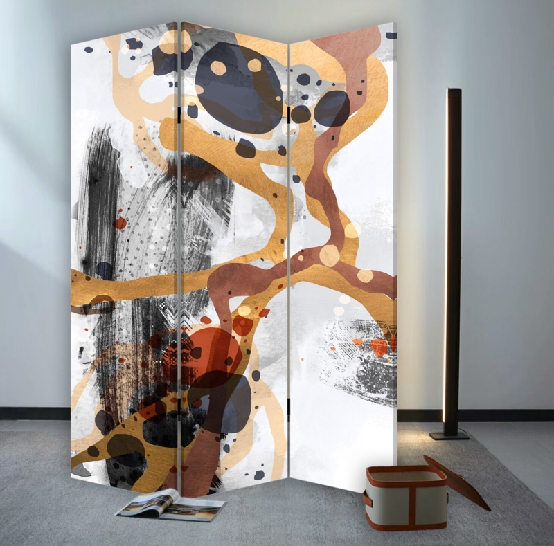 3-Panel Abstract Canvas Screen