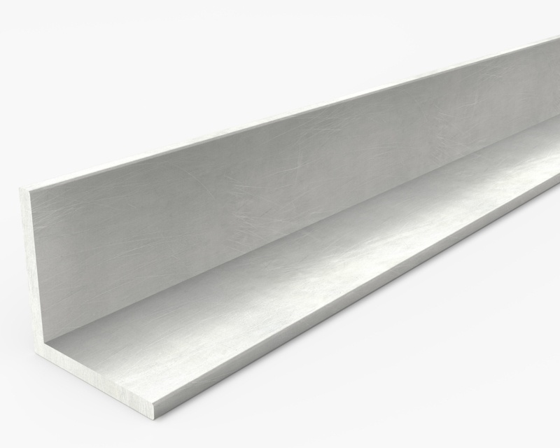48" x 0.6" Metal Corner Piece Tile Trim in Silver