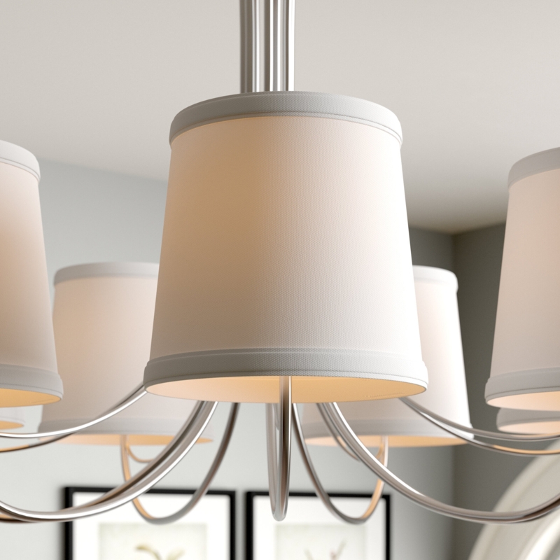 Sleek Linen Lampshade with Dual Clip-On Fitter