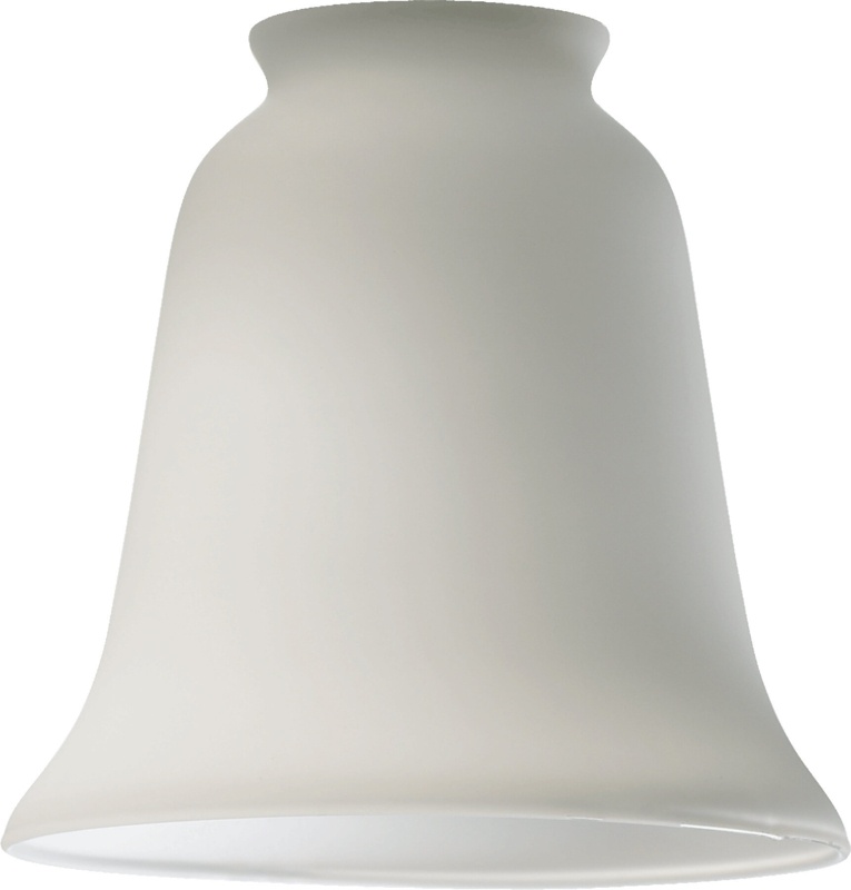 5'' H Glass Bell Lamp Shade ( Screw On ) in Satin Opal