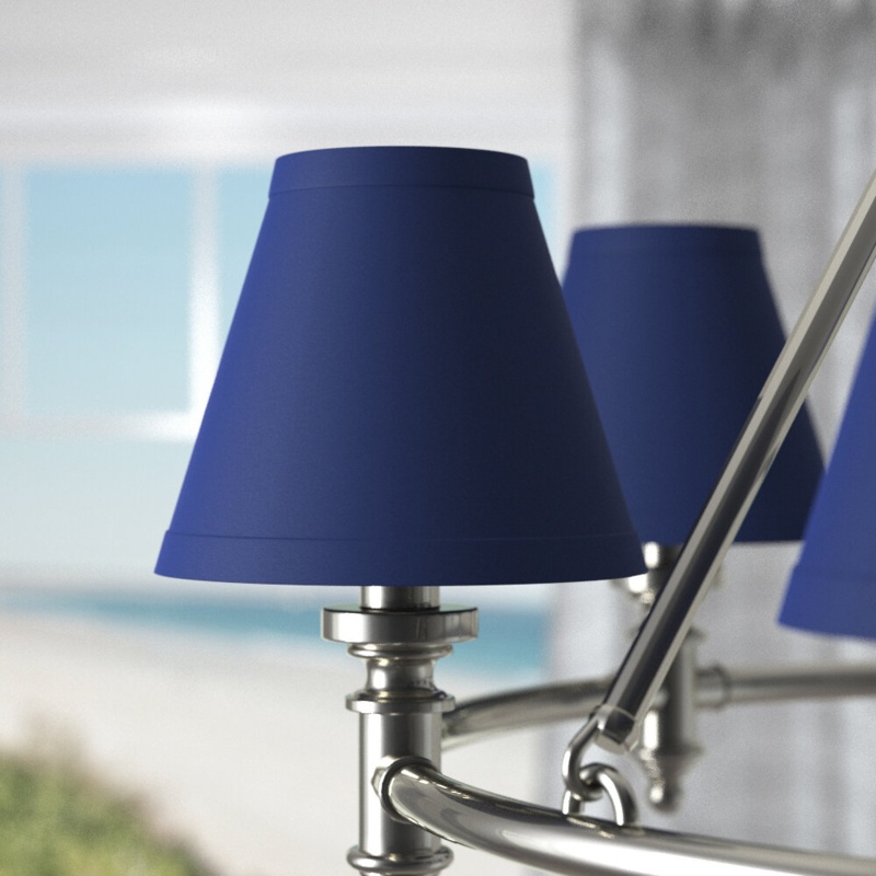 5'' H x 6'' W Cotton Empire Lamp Shade ( Clip On )