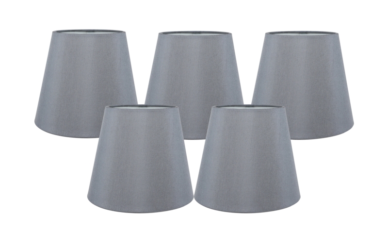 Clip-On Faux Silk Chandelier Shade