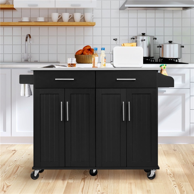 50.5'' Wide Rolling Kitchen Island