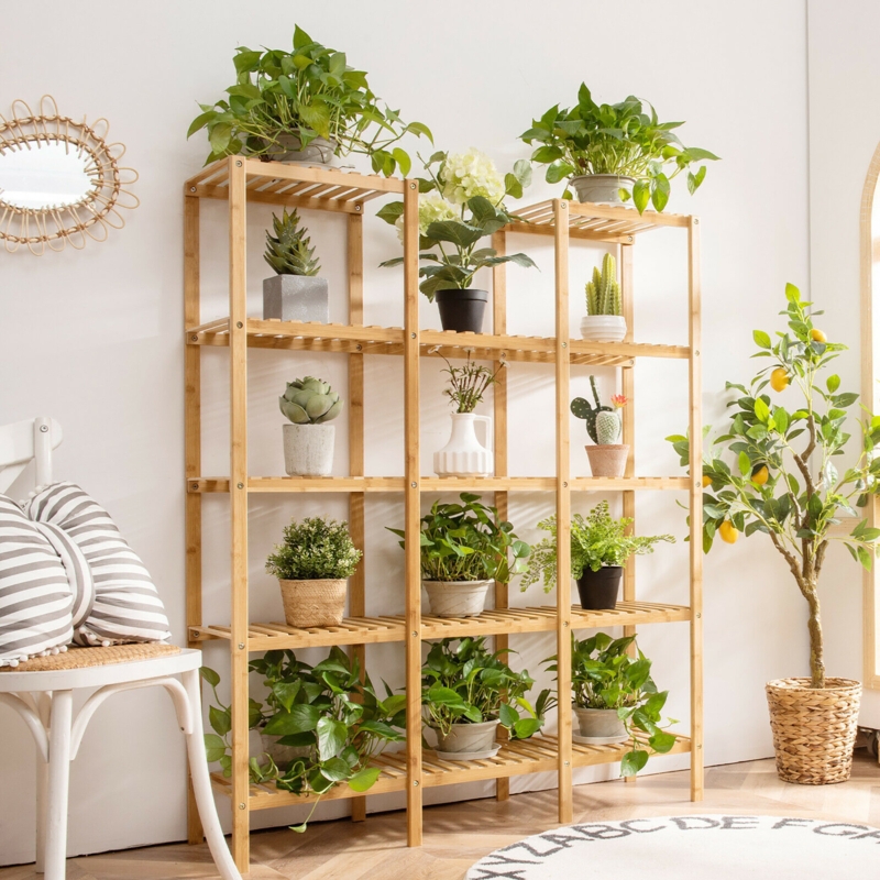 5-Tier Bamboo Shelf