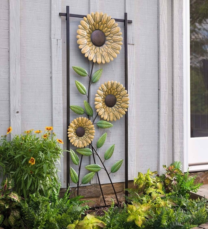 59'' H x 24'' W Metal Lattice Panel Trellis