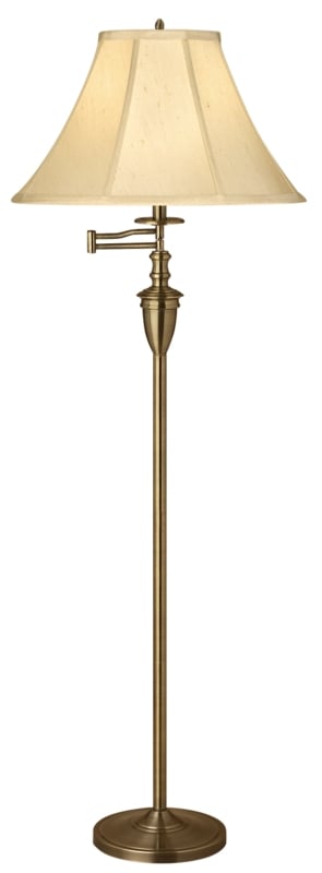 Polished Steel Floor Lamp