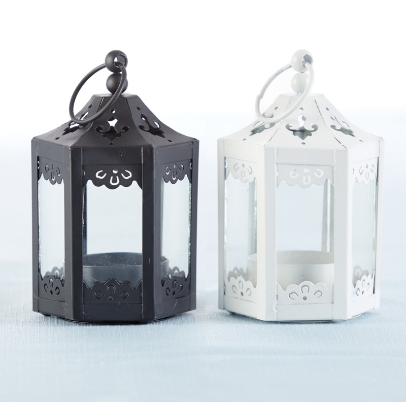 6 Piece 5.5" Glass Tabletop Lantern