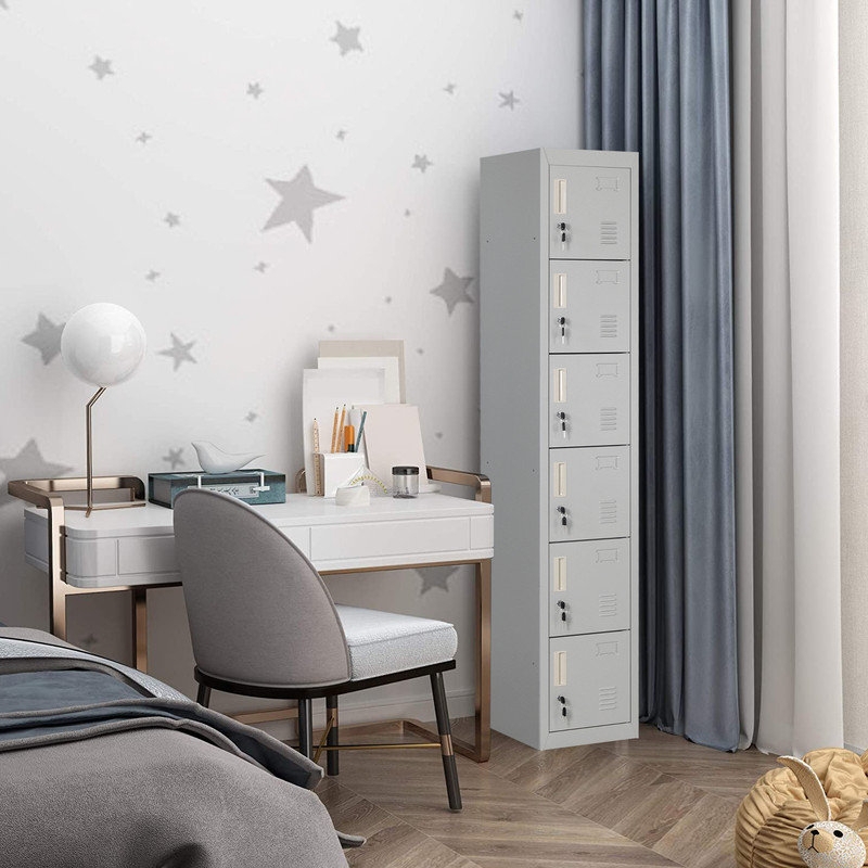 6-Door Metal Storage Locker