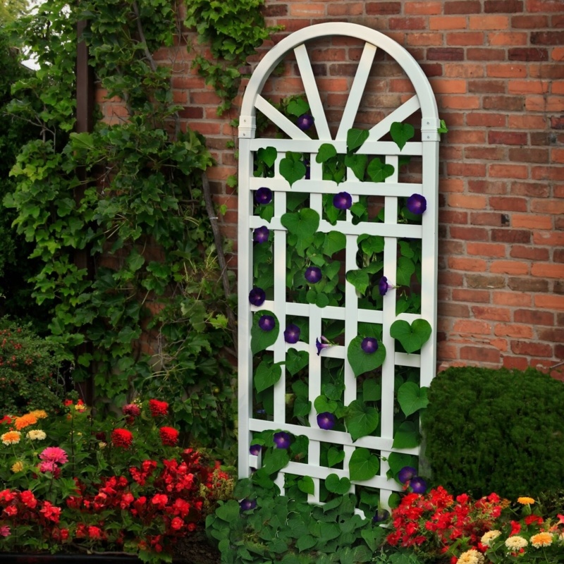 60.5'' H x 24.5'' W Vinyl Trellis