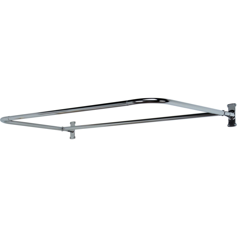 "D" Shaped Shower Rod