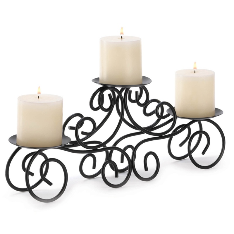 7.75" Metal Tabletop Candelabra