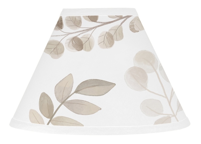 7'' H x 10'' W Empire Lamp Shade ( Uno ) in Ivory/Taupe/White