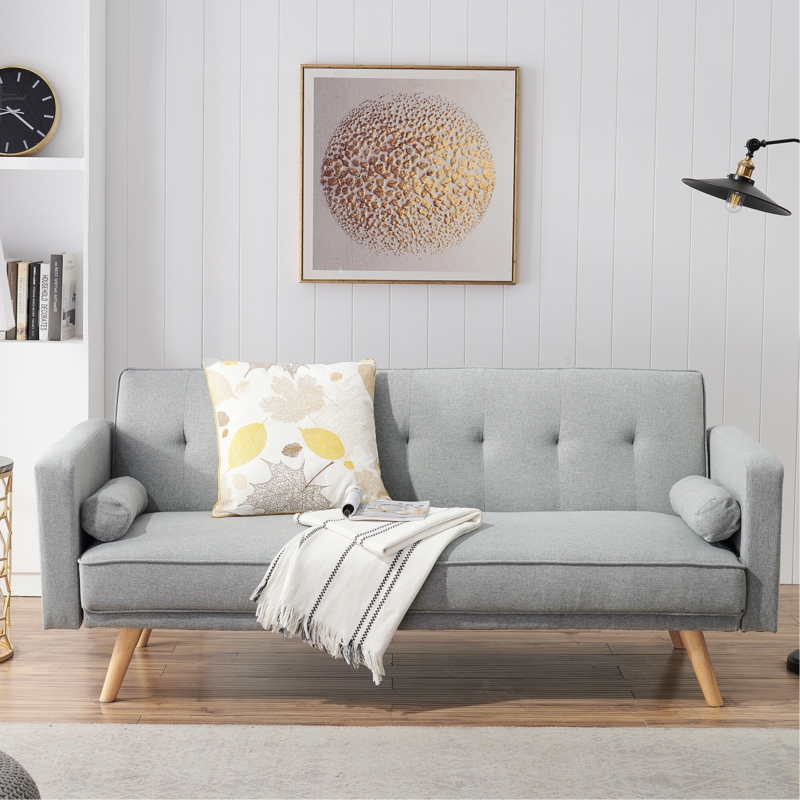 Low-Profile Sleeper Sofa with Split-Back Design