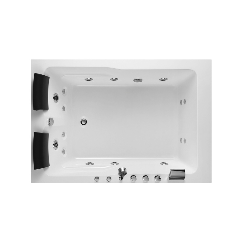 71'' x 47'' Freestanding Whirlpool Acrylic Bathtub with Faucet