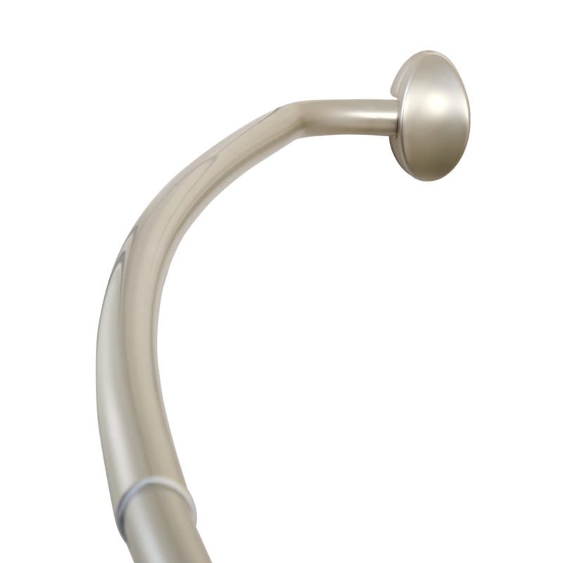 Curved Shower Curtain Rod with Extra Elbow Room