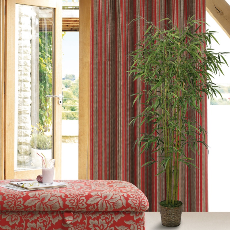 73'' Faux Bamboo Tree in Wood Basket