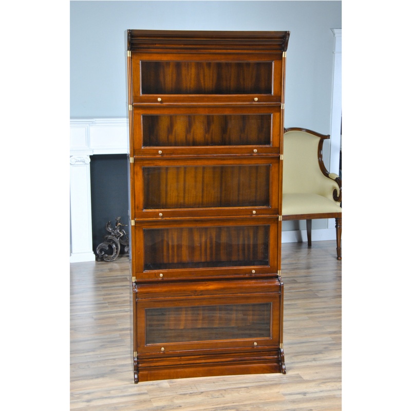 73'' H x 33'' W Solid Wood Barrister Bookcase