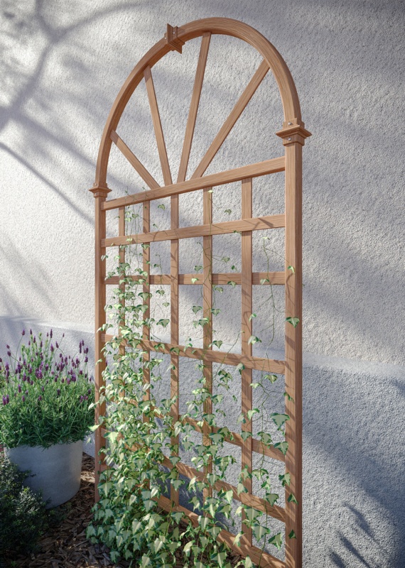 77.25'' H x 39'' W Vinyl Trellis