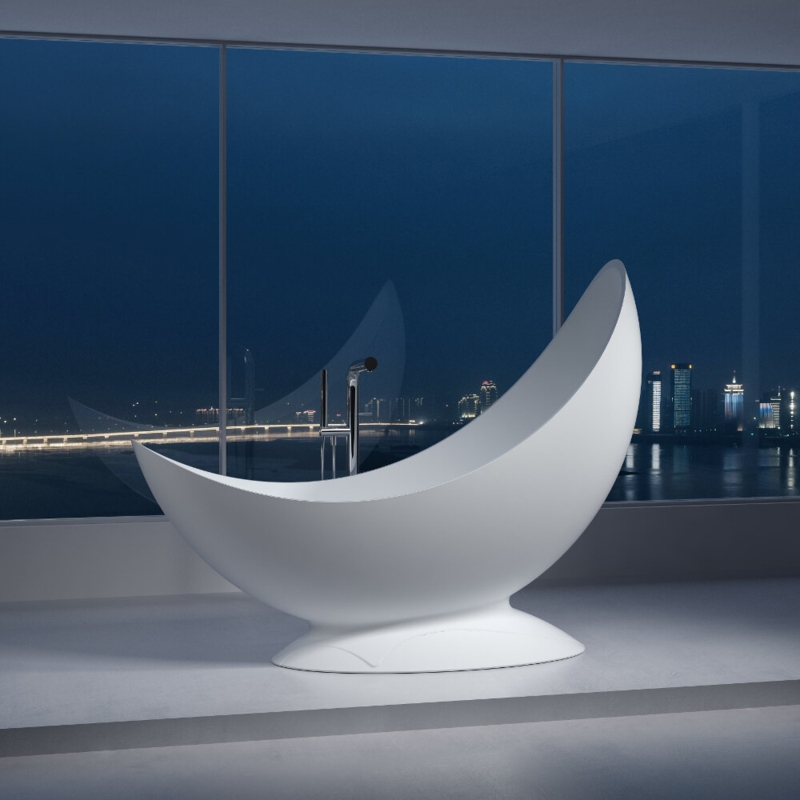 Free-Standing Stone Resin Bathtub