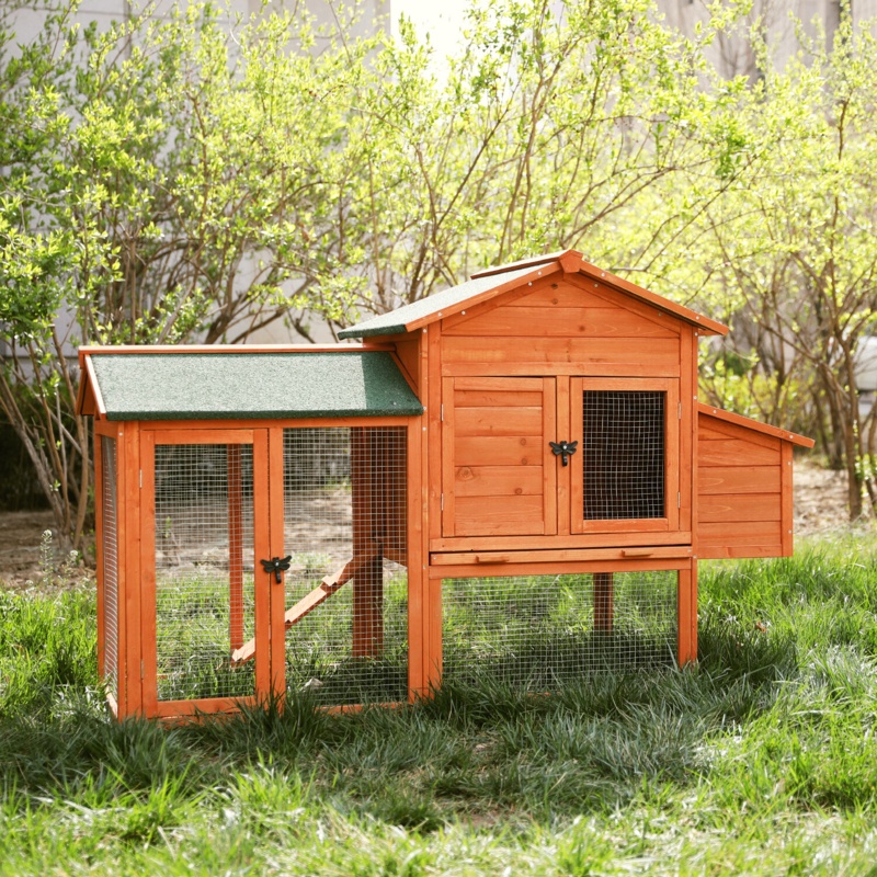 8.722 Square Feet Chicken Coop with Chicken Run