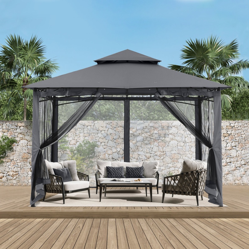 8 Ft. W x 8 Ft. D Steel Patio Gazebo