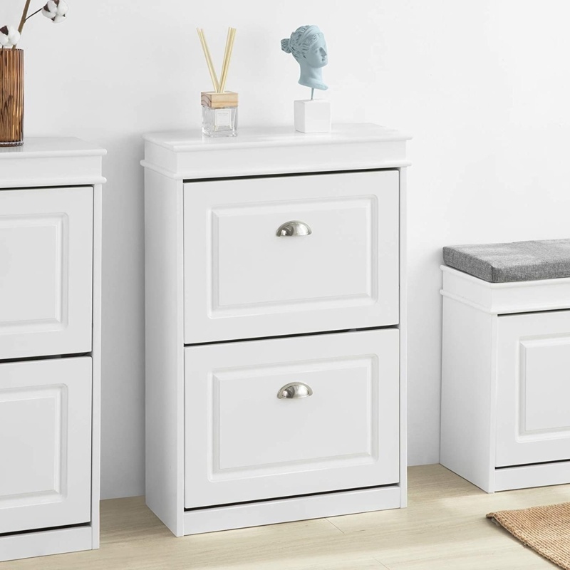 8 Pair Stackable Shoe Storage Cabinet