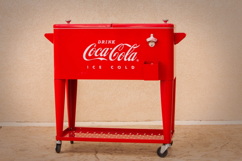80 Qt. Coca-Cola Embossed Cooler