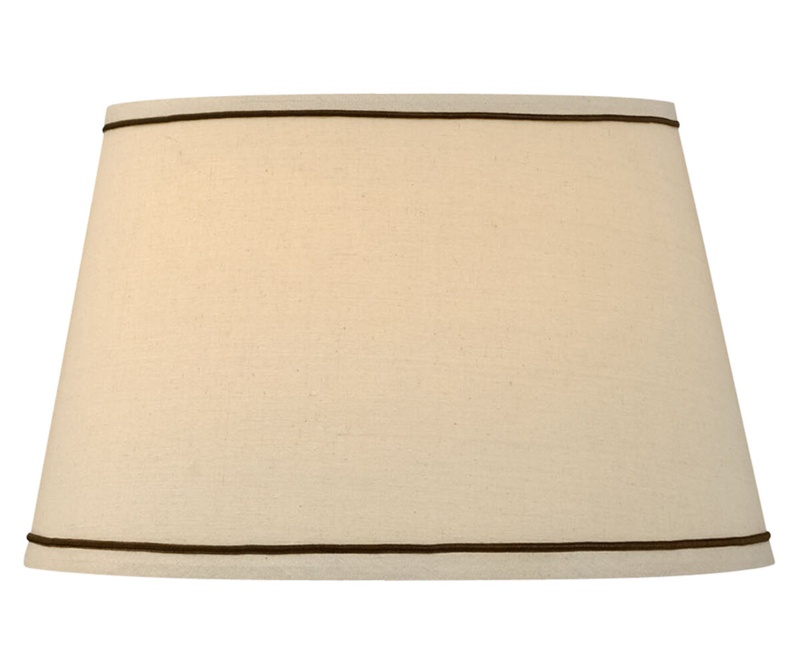 9.5'' H x 16'' W Linen Bell Lamp Shade ( Spider ) in Light Beige