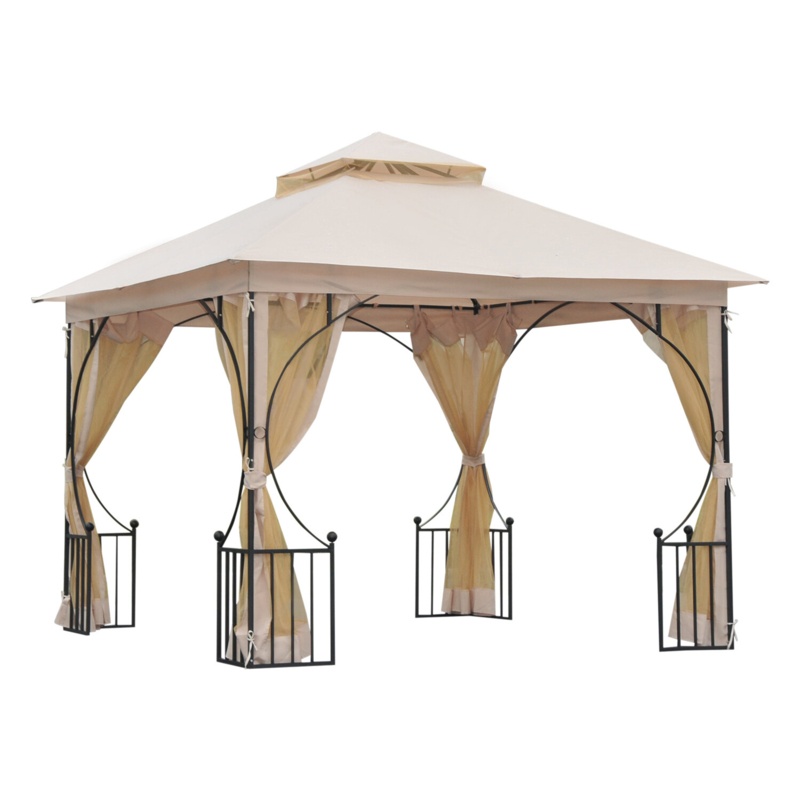 9.7 Ft. W x 9.7 Ft. D Steel Patio Gazebo