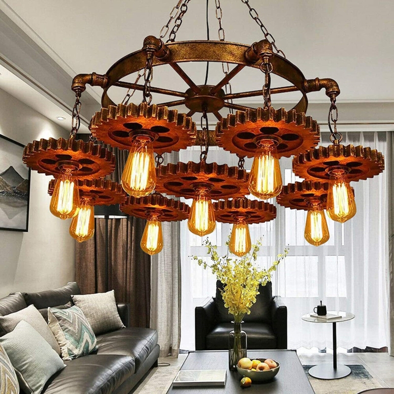 Retro-Industrial Iron Lamp