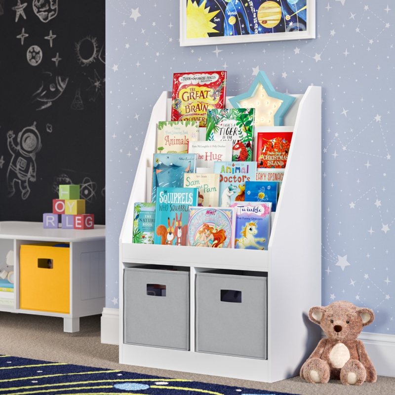 Child-Size Bookcase with Display Racks