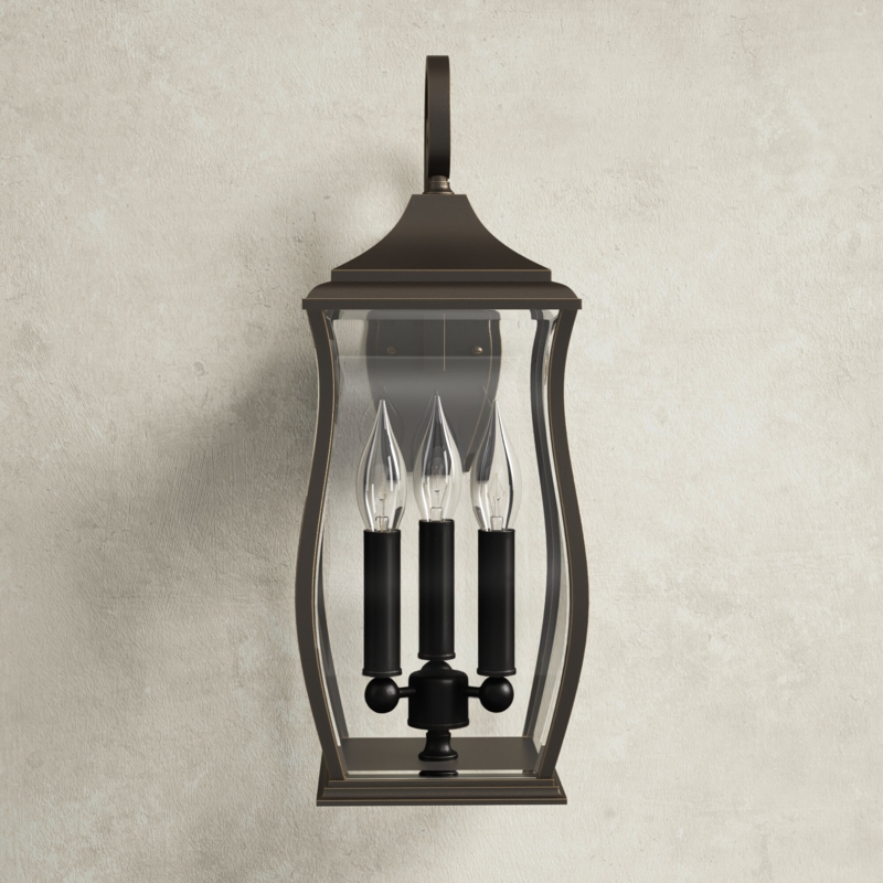 3-Light Outdoor Wall Lantern