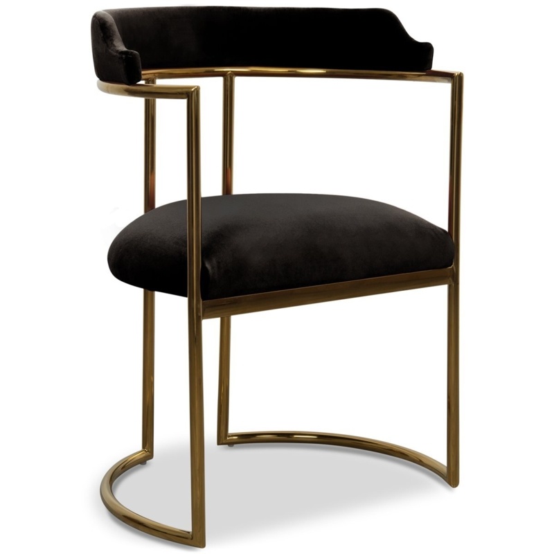 Acapulco 2 Velvet Upholstered Slat Back Arm Chair