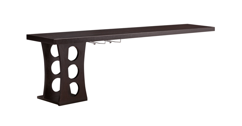 Floating Bar Table with Stemware Racks