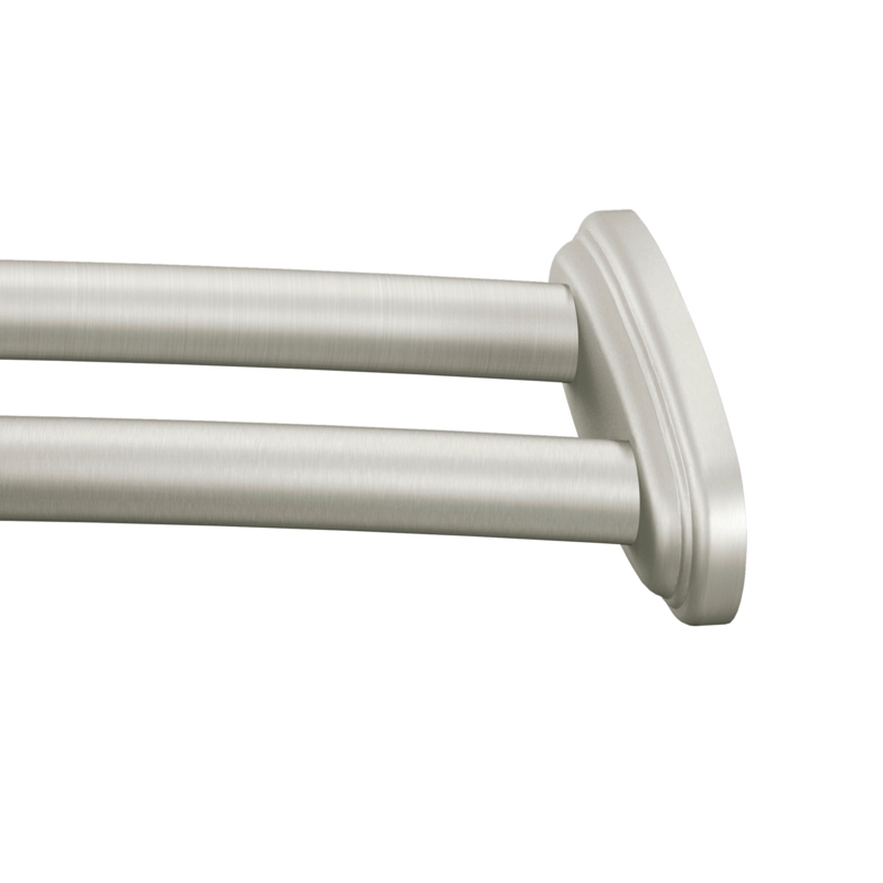 Adjustable Shower Curtain Rod with Elbow Room