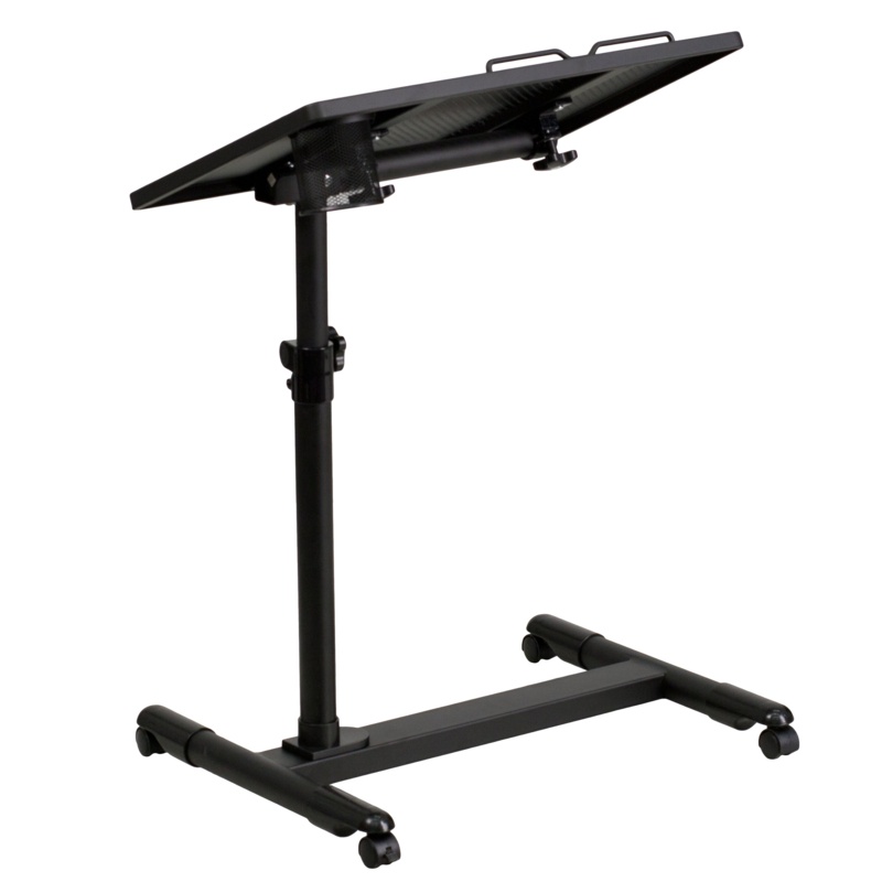 Adjustable Height Steel Mobile Computer Desk