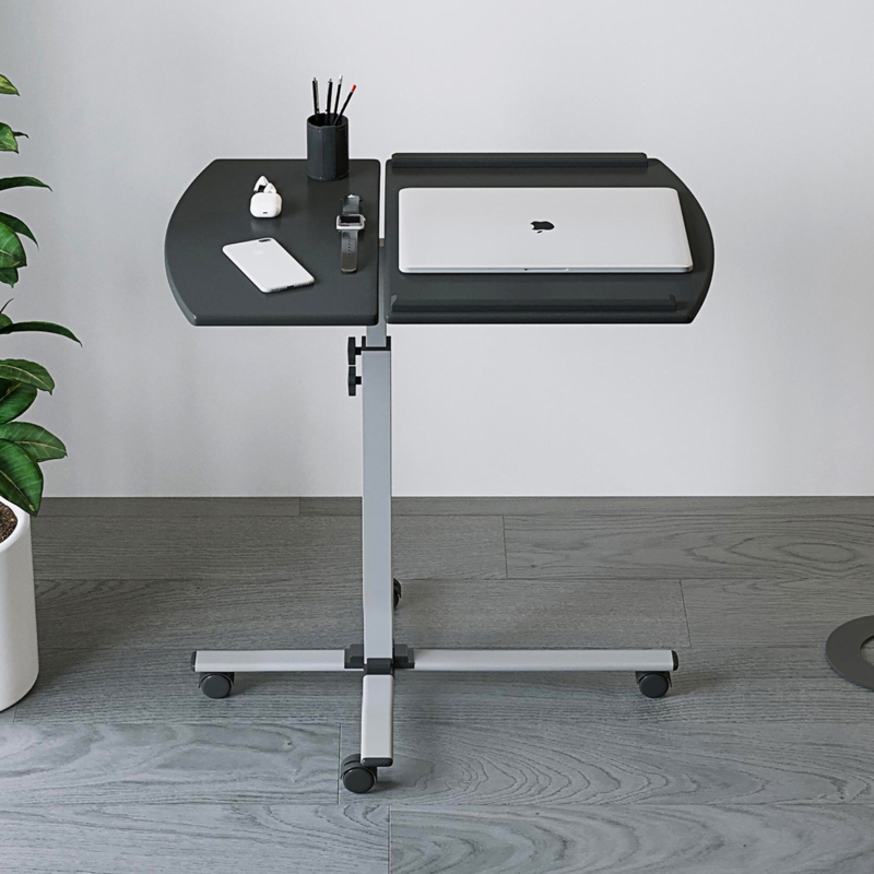 Rolling Laptop Stand with Adjustable Height