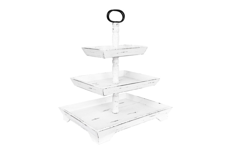 Adrianna Wood 3 Tiered Stand