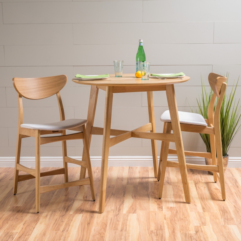 Three-Piece Round Dining Set