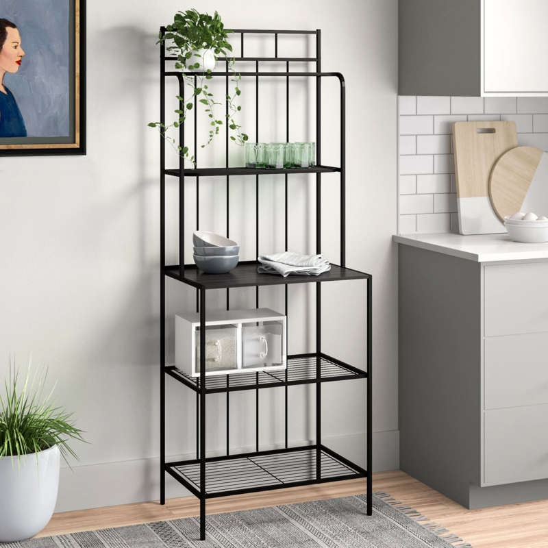 Five-Tier Baker's Rack with Espresso Shelf