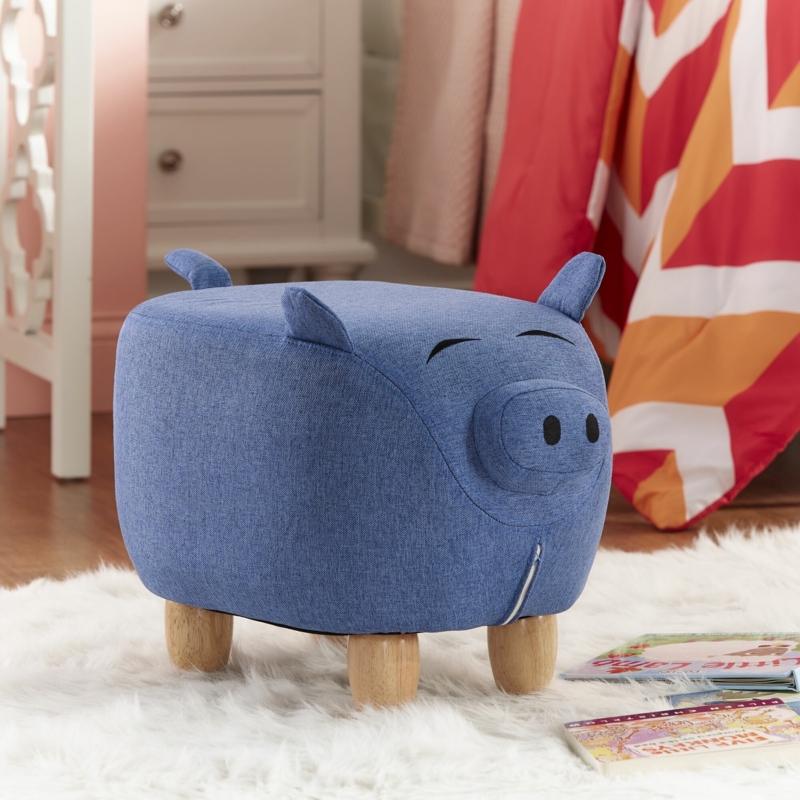 Upholstered Pig Ottoman
