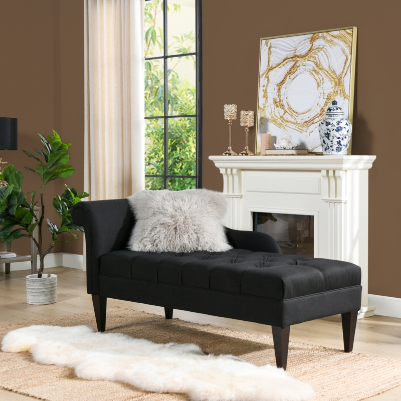 Traditional Right-Arm-Facing Chaise Lounge