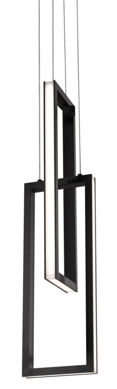 Aionna 1 - Light Unique Rectangle LED Pendant