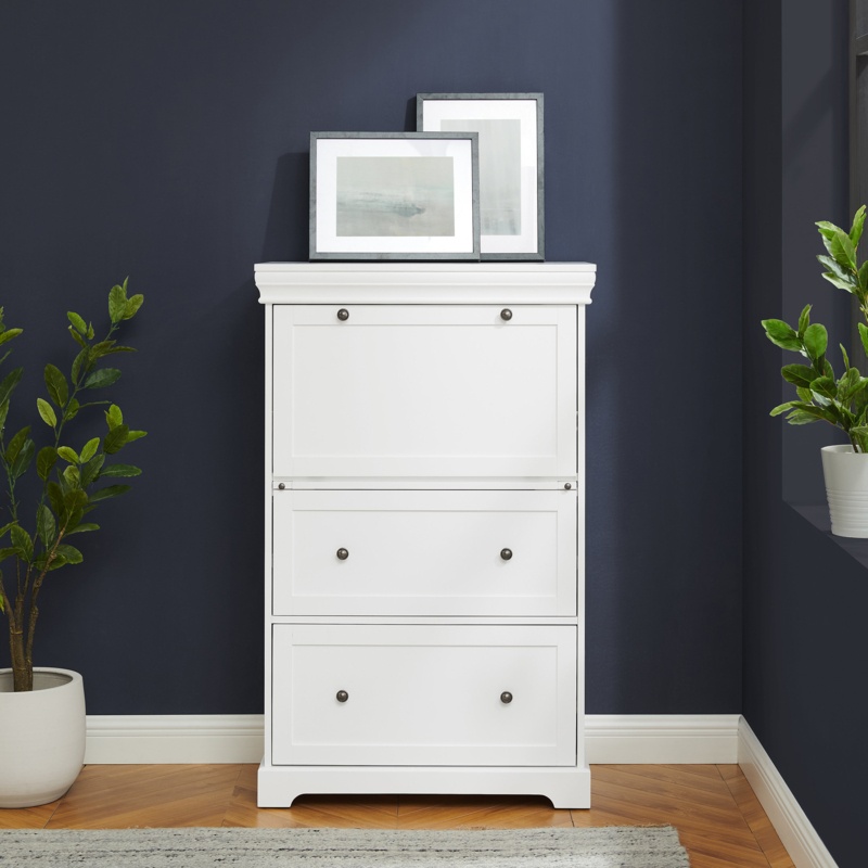 Space-Saving Hideaway Secretary Desk