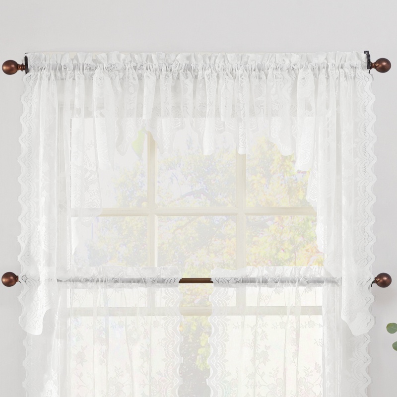 Alejo Floral Swag Window Valance